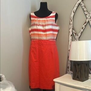 NWT Banana Republic Red White Sheath Mini Dress   B